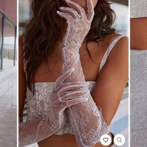 12th tribe lace bridal gloves